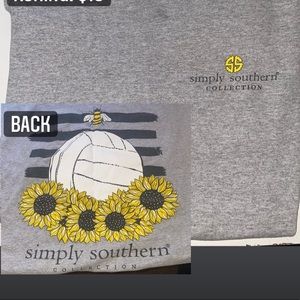 simply southern volleyball tshirt